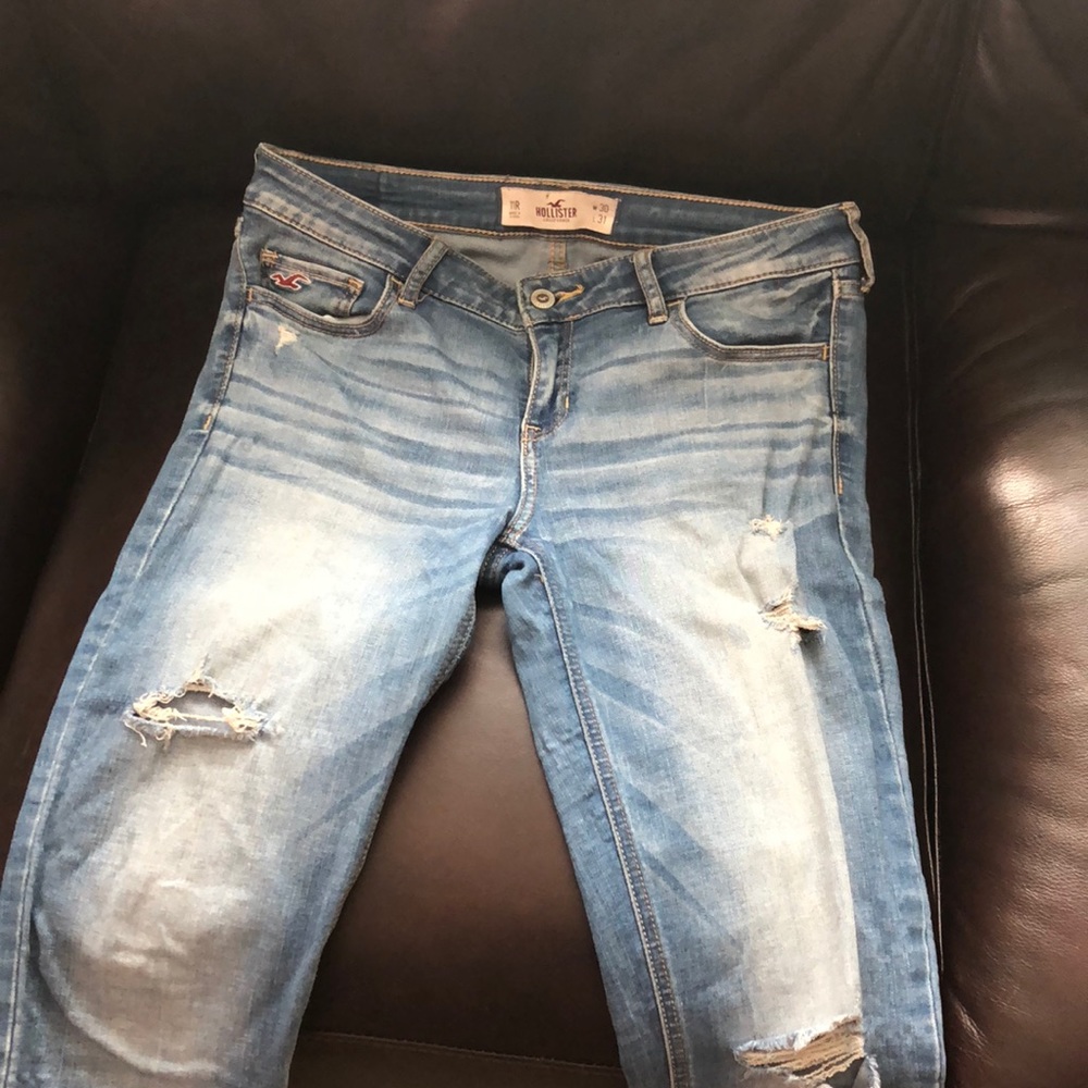 pre ripped jeans from hollister